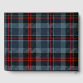 Livre D'or Mariage de tatan écossais bleu rustique (Verso)