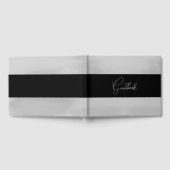 Livre D'or Mariage de texture d'aquarelle brossée (Complet)