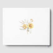 Livre D'or Mariage de tournesol fin été (Verso)