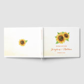 Livre D'or Mariage de tournesols aquarelle (Complet)