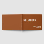 Livre D'or Mariage de typographie Boho Terracotta (Complet)