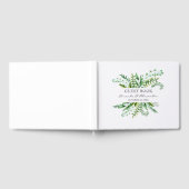 Livre D'or Mariage de verdure aquarelle. Botanique botanique (Complet)