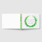 Livre d'or mariage de verdure aquarelle herbe (Complet)