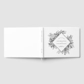 Livre D'or Mariage de verdure blanc et noir (Complet)