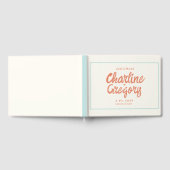 Livre D'or Mariage d'écriture rouge rétro (Complet)