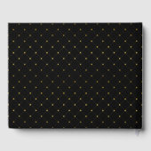 Livre D'or Mariage d'effet Black & Gold moderne (Verso)