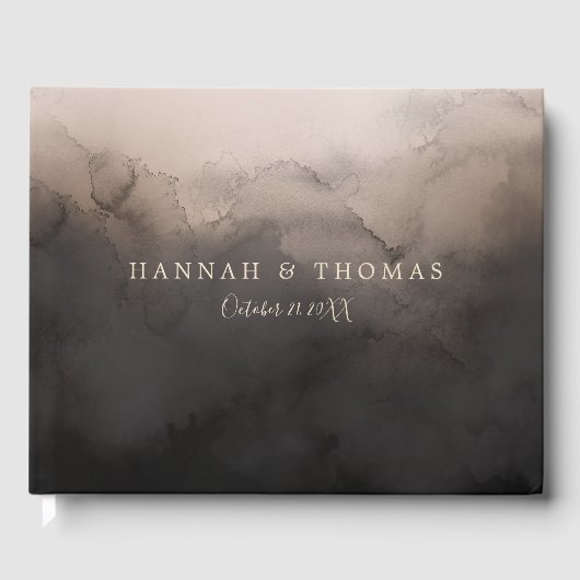 Livre D'or Mariage d'encre foncée (Recto)