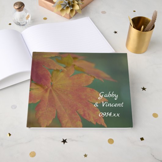 Livre D'or Mariage des couleurs d'automne (Recto ouvert)