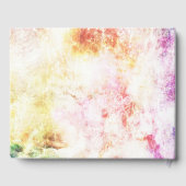 Livre D'or Mariage des couleurs de printemps Abstraites (Verso)