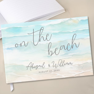 Livre D'or Mariage d'été à l'aquarelle sur la plage