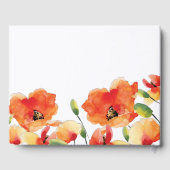 Livre D'or Mariage d'été Golden Poppy (Verso)