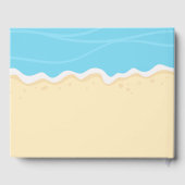 Livre D'or Mariage d'été Minimal Blue Ocean (Verso)