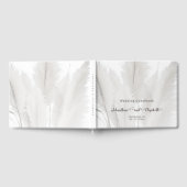 Livre D'or Mariage d'herbe Boho Pampas (Complet)