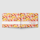 Livre D'or Mariage d'hibiscus tropicaux d'Orange brulé (Complet)