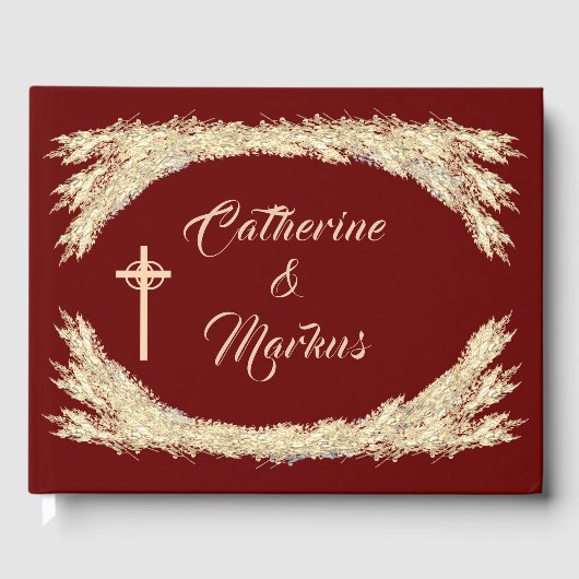 Livre D'or Mariage d'hiver catholique (Recto)