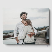 Livre D'or Mariage d'hiver Greige Snowberry+Eucalyptus Wreath (Verso)