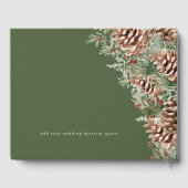 Livre D'or Mariage d'hiver vert (Verso)