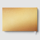 Livre D'or Mariage d'huile d'or géométrique Eucalyptus (Verso)