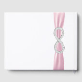 Livre d'or Mariage Diamond Infinity Pink Ribbon (Verso)