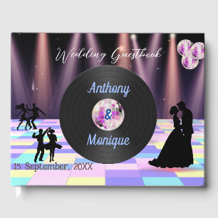 Livre D'or Mariage Disco personnalisable