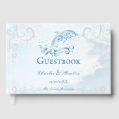Livre d'or Mariage Dolphin bleu (Recto)