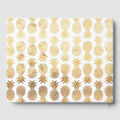 Livre D'or Mariage d'or d'ananas tropical (Verso)