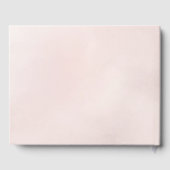 Livre D'or Mariage Élégant Boho Pink à feuilles minimes (Verso)