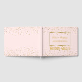 Livre D'or Mariage élégant | Confetti en or rose (Complet)