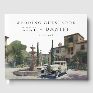 Livre D'or Mariage Élégant dans un Domaine de Campagne de Vie