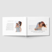 Livre D'or Mariage | Élégant Moderne Personnalisé Deux Photos (Complet)