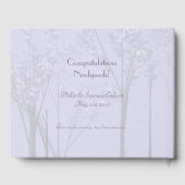 Livre D'or Mariage élégant Newlyweds Lavender Tree Art (Verso)