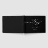 Livre D'or Mariage Élégant Noir Signature (Complet)