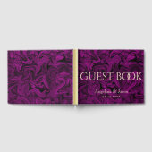 Livre D'or Mariage élégant violet (Complet)