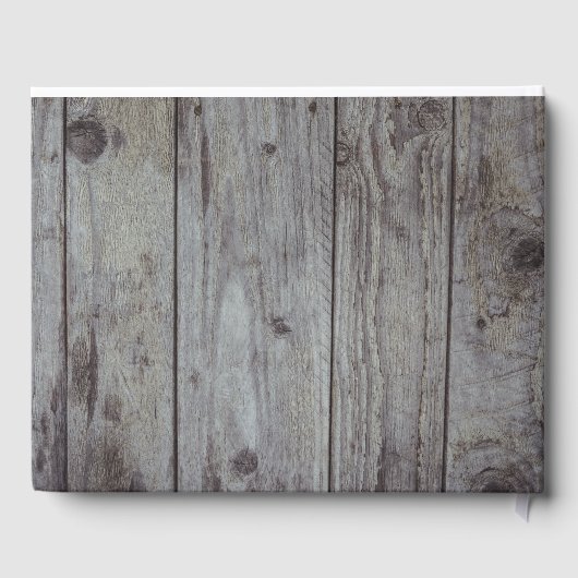 Livre D'or Mariage en bois Rustique (Verso)