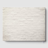 Livre D'or Mariage en briques blanches de verdure botanique (Verso)