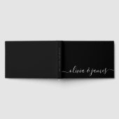 Livre D'or Mariage en écriture calligraphique noir et blanc (Complet)