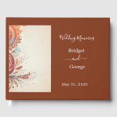 Livre D'or mariage en marbre beige (Recto)