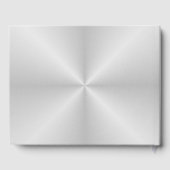 Livre D'or Mariage en métal brossé moderne (Verso)