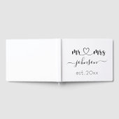 Livre D'or Mariage Engagement Coeur Monsieur Madame Nom Perso (Complet)