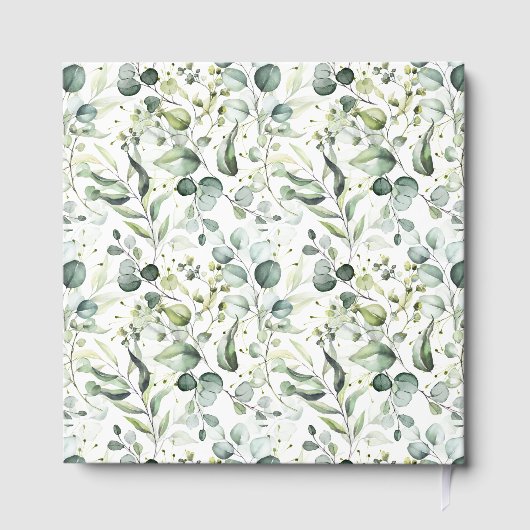 Livre d'or Mariage Eucalyptus Greenery (Verso)