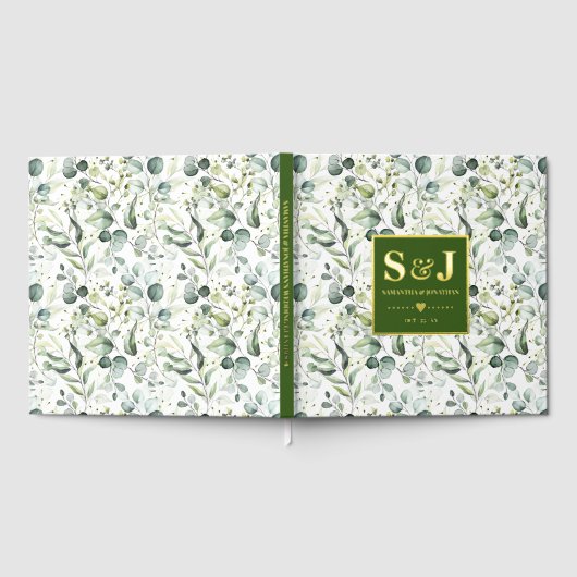 Livre d'or Mariage Eucalyptus Greenery (Complet)