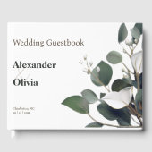 Livre D'or Mariage Eucalyptus moderne (Recto)