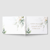 Livre D'or Mariage Eucalyptus Vert & Or (Complet)