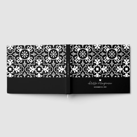 Livre D'or Mariage Favoriser Custom Bride Groom Date Tile Mot (Complet)