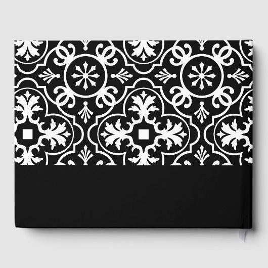 Livre D'or Mariage Favoriser Custom Bride Groom Date Tile Mot (Verso)