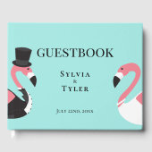 Livre D'or Mariage Flamant rose (Recto)