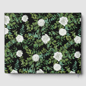 Livre D'or Mariage Fleur Rose Noir et Blanc (Verso)