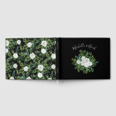 Livre D'or Mariage Fleur Rose Noir et Blanc (Complet)