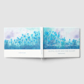 Livre D'or Mariage Fleur sauvage bleu (Complet)