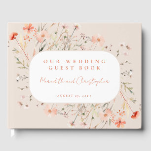 Livre D'or Mariage Fleur sauvage Boho